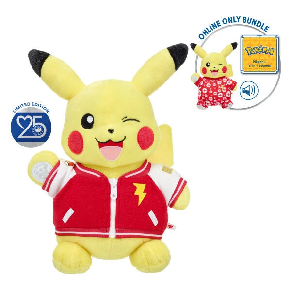 Build-A-Bear 25th Celebration Pokémon Pikachu Plush Bundle - US 2936
