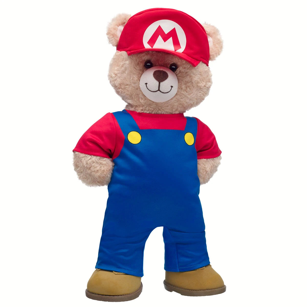 Super Mario Happy Hugs Teddy Bear Mario Gift Set | Build-A-Bear - US 9997