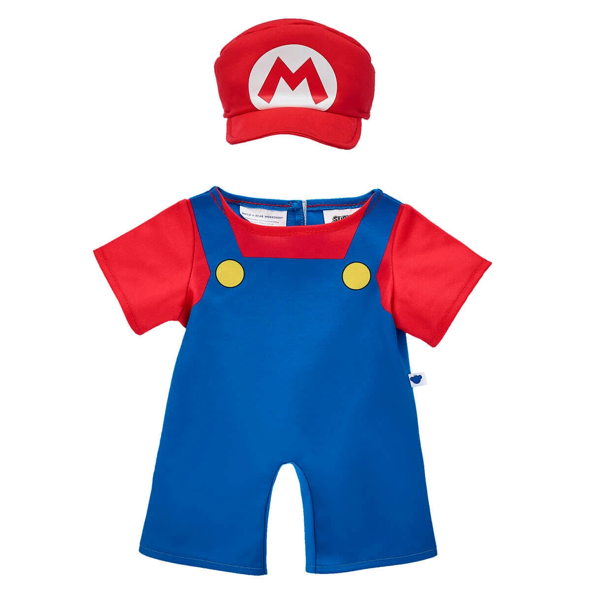 Super Mario Happy Hugs Teddy Bear Mario Gift Set | Build-A-Bear - US 9997
