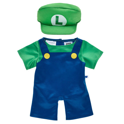 Super Mario Luigi Costume | Build-A-Bear - US 5405