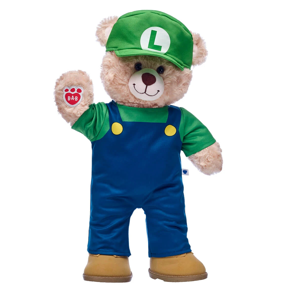 Super Mario Luigi Costume | Build-A-Bear - US 6816