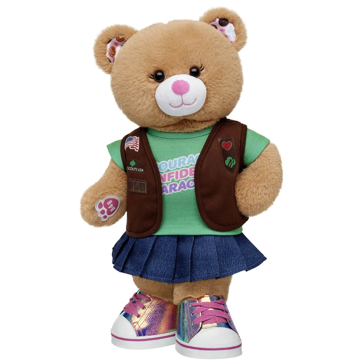 Girl Scout Cookie Teddy Bear Brownie Gift Set | BAB - US 2276