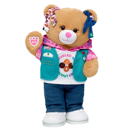 Girl Scout Cookie Teddy Bear Junior Gift Set w/ Bows | BAB - US 1152