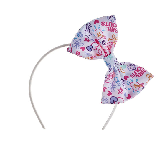 Build-A-Bear | Girl Scout Doodle Print Bow Headband - US 7660