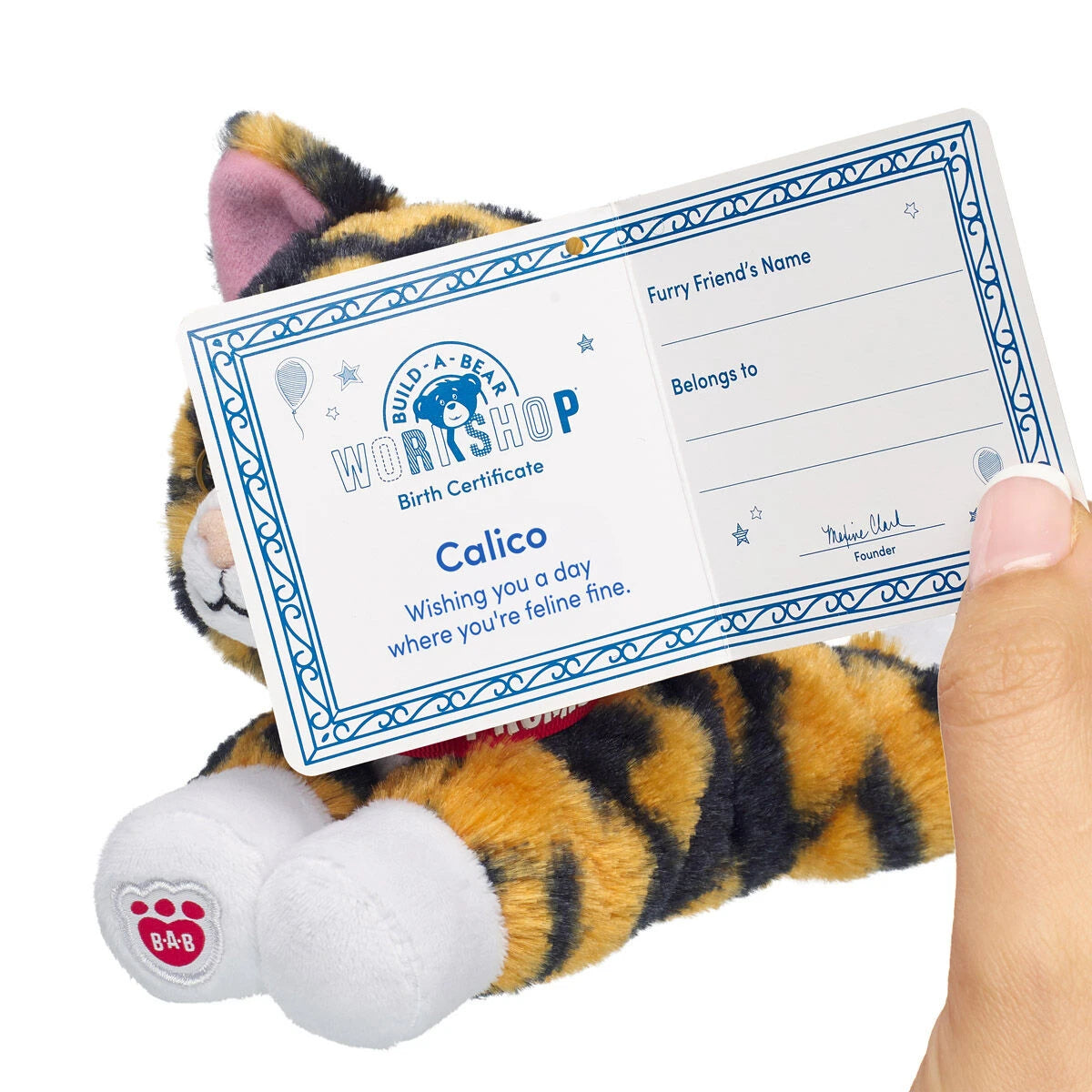 Build-A-Bear Mini Beans Promise Pets Calico Stuffed | BAB - US 4776