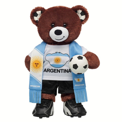 Let's Goal Bear Argentina Gift Set | Build-A-Bear - US 3459