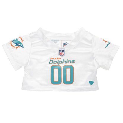 Miami Dolphins Timeless Teddy Bear Fan Hat &amp; Football Set - US 7404