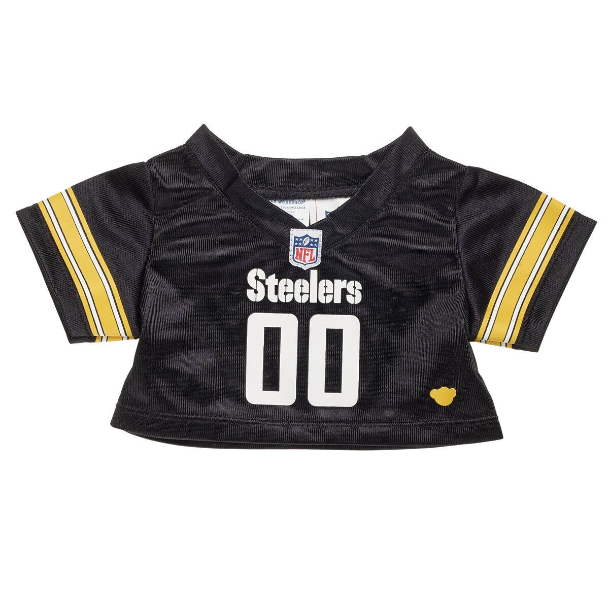 Pittsburgh Steelers Happy Hugs Teddy Bear Hat &amp; Football Set - US 7649
