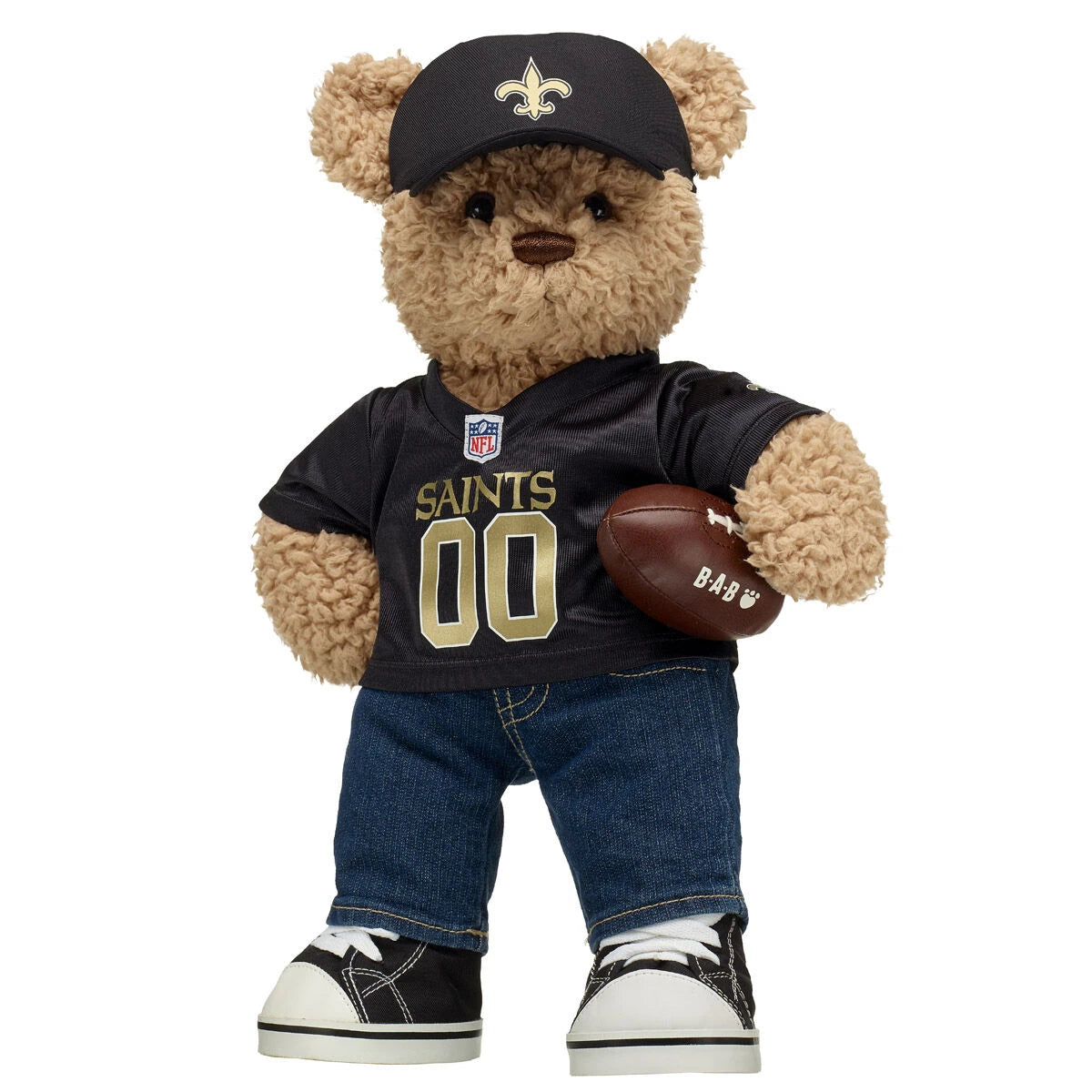 New Orleans Saints Timeless Teddy Bear Football Gift Set - US 5278