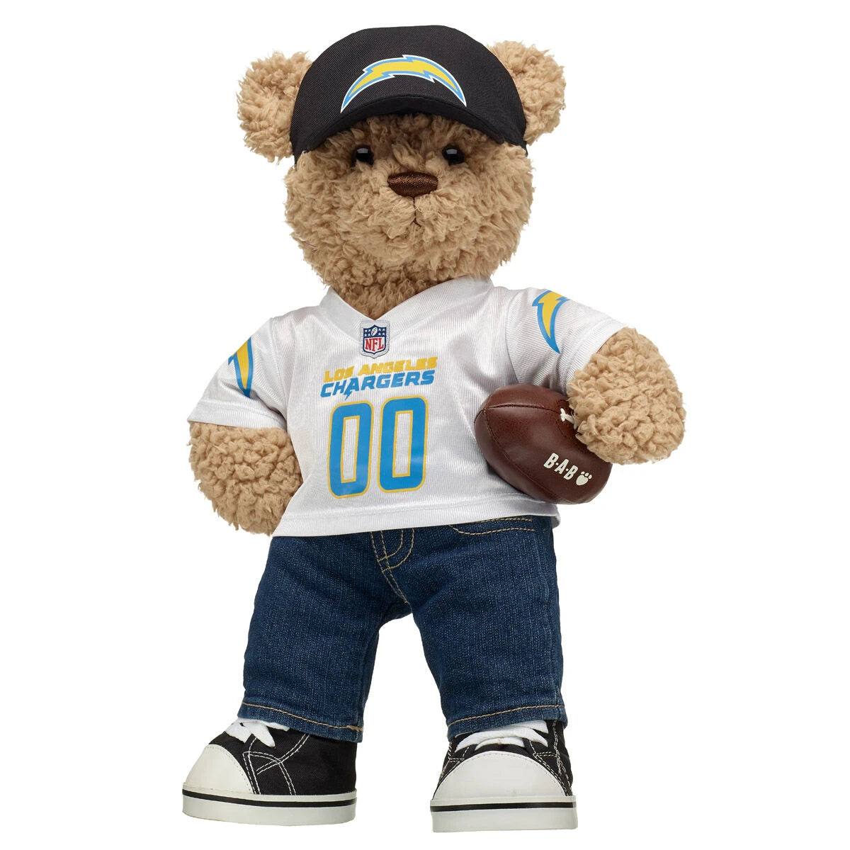 Los Angeles Chargers Timeless Teddy Bear Football Gift Set - US 4517