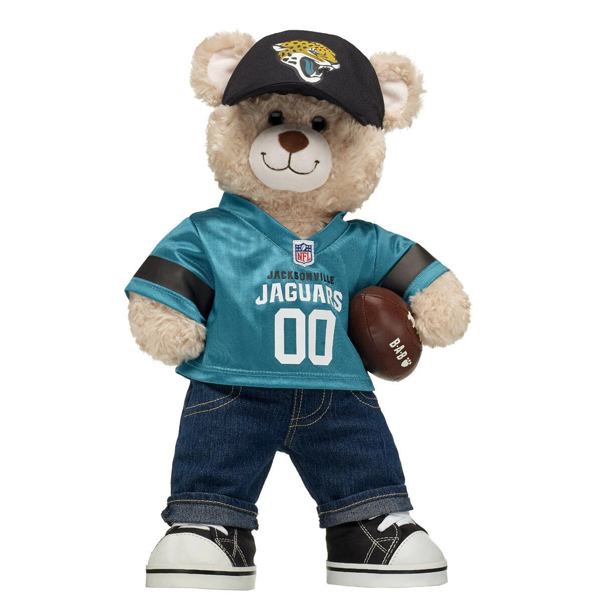 Jacksonville Jaguars Happy Hugs Football Teddy Bear Gift Set - US 6423