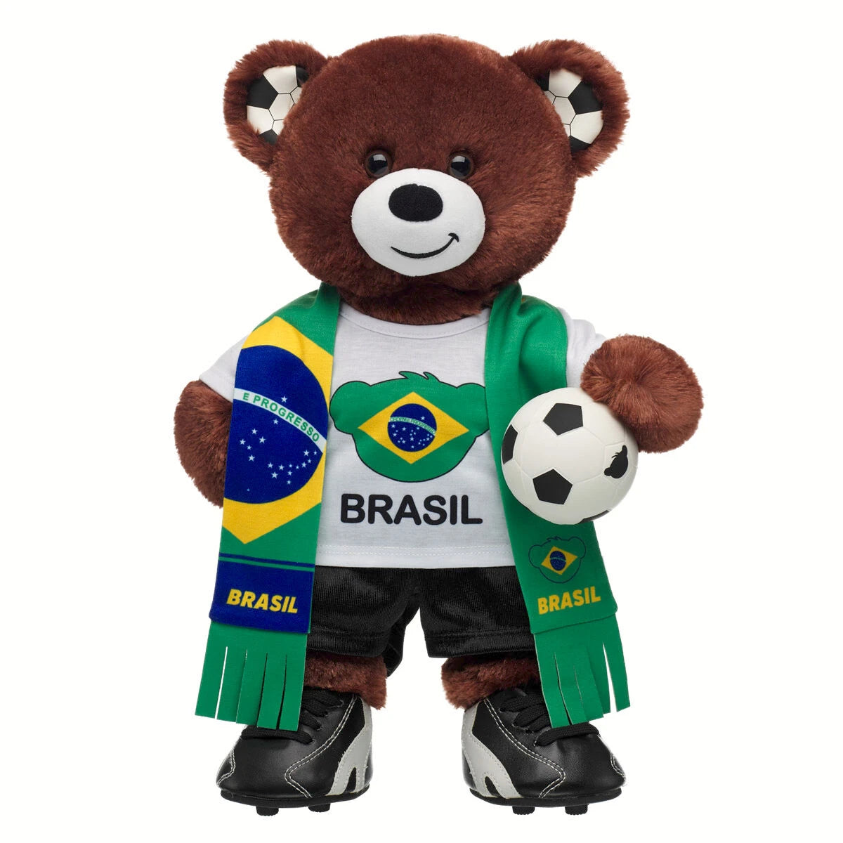 Let's Goal Bear Brasil Gift Set | Build-A-Bear - US 9643