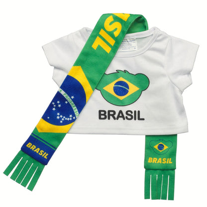 Brazil Scarf &amp; T-Shirt Set | Build-A-Bear - US 4273
