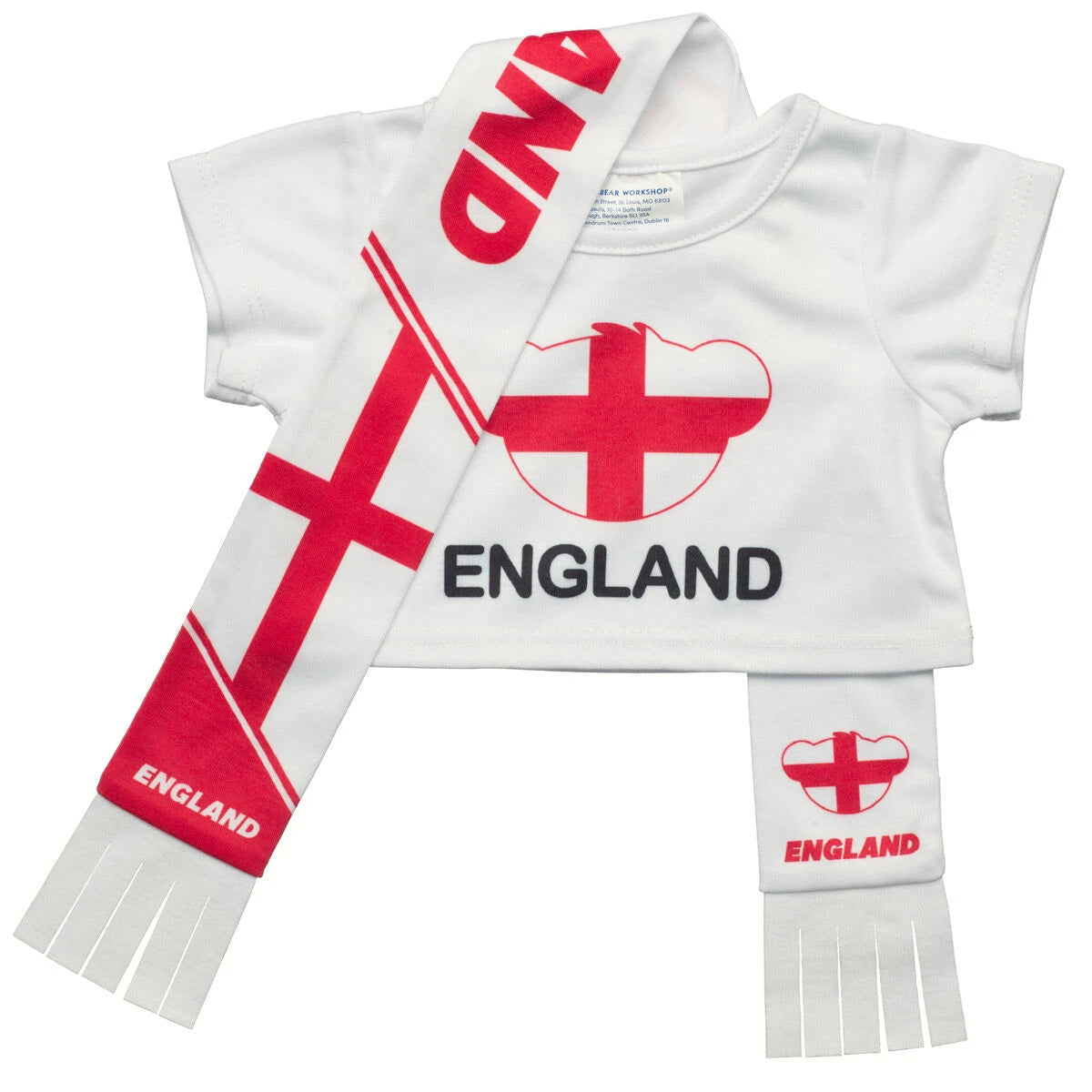 England Scarf &amp; T-Shirt Set | Build-A-Bear - US 5930