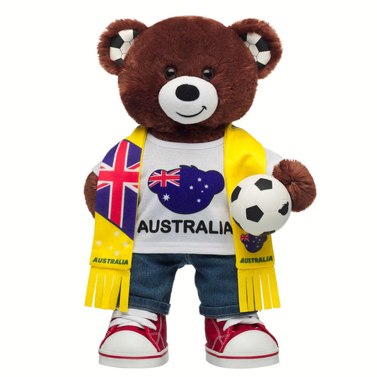Let's Goal Bear Australia Gift Set | Build-A-Bear - US 3239