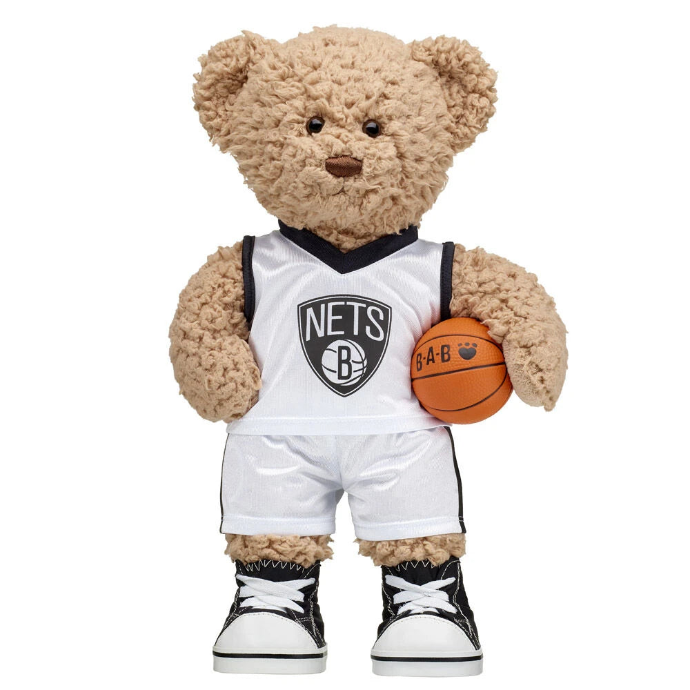 Brooklyn Nets Timeless Teddy Bear Basketball Gift Set | Build-A-Bear® - US 9632