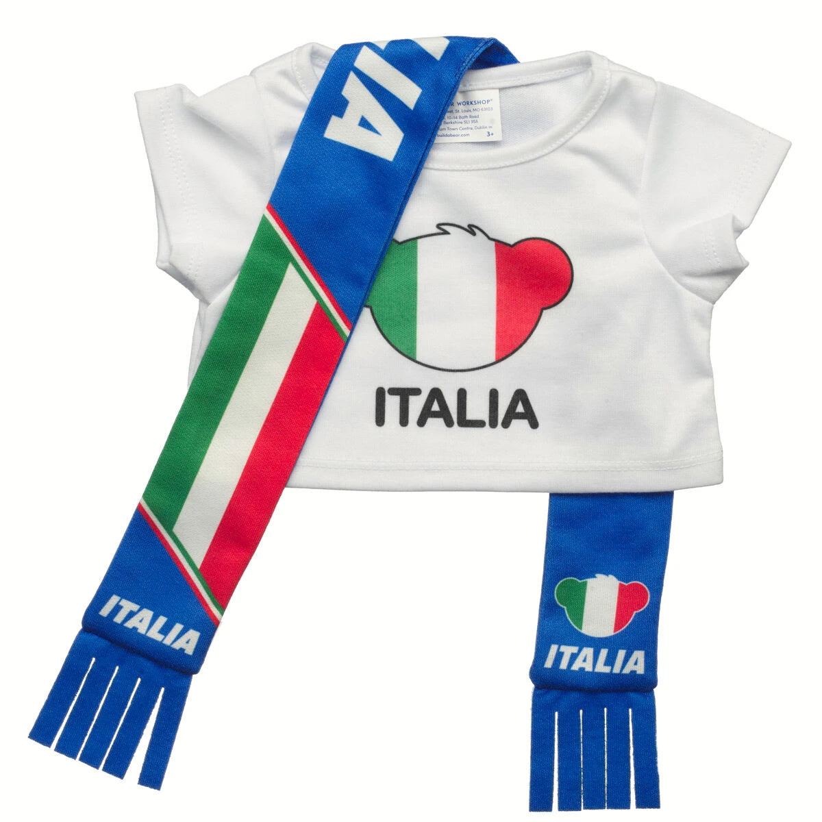 Italy Scarf &amp; T-Shirt Set | Build-A-Bear - US 5204