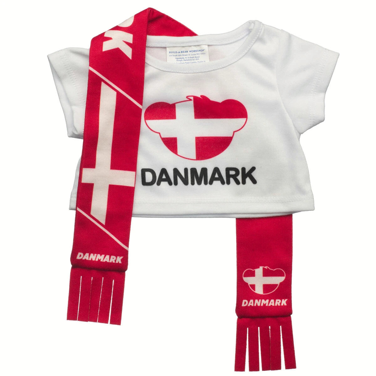 Denmark Scarf &amp; T-Shirt Set | Build-A-Bear - US 4337