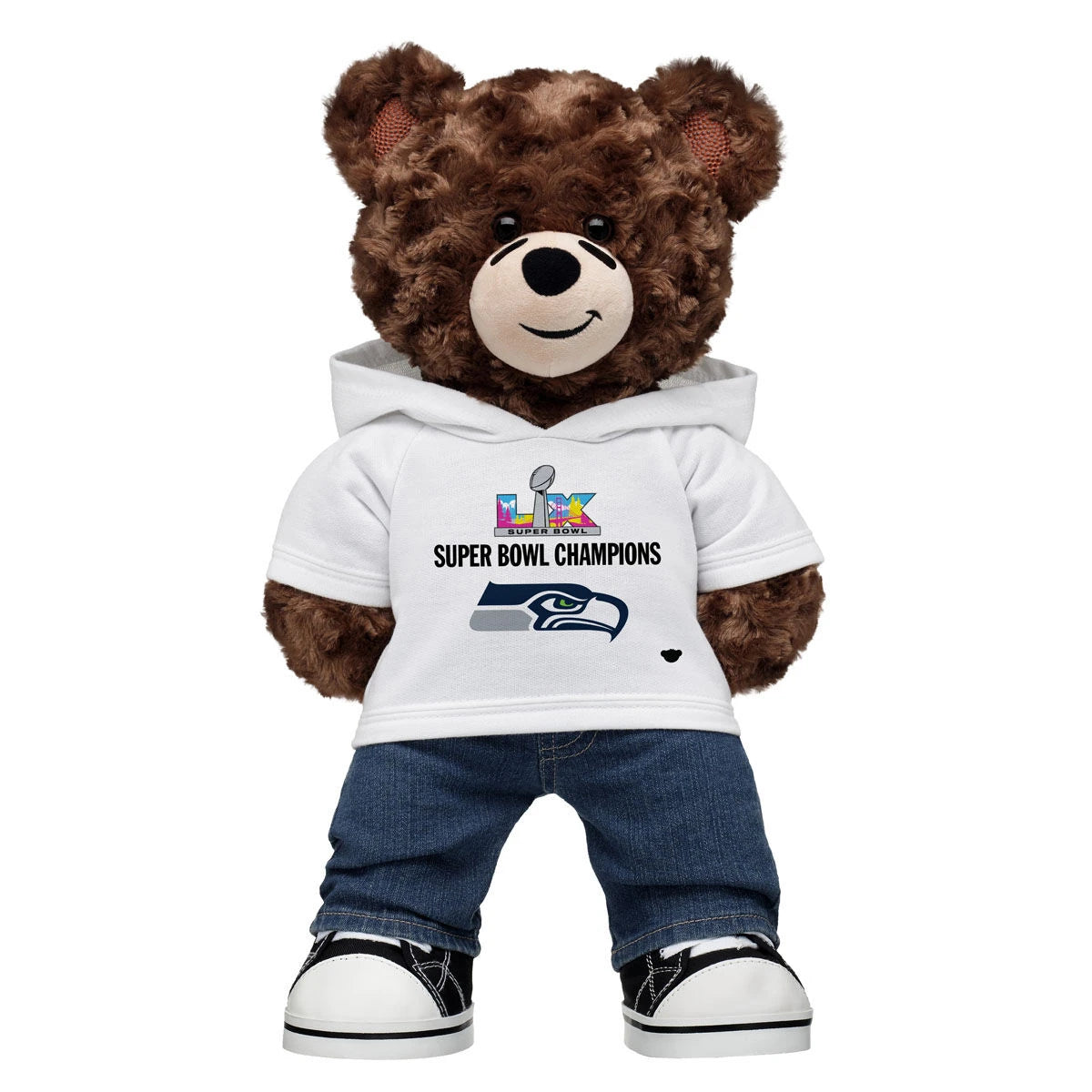 Football Teddy Bear Super Bowl LX Seattle Seahawks | Build-A-Bear - US 6322