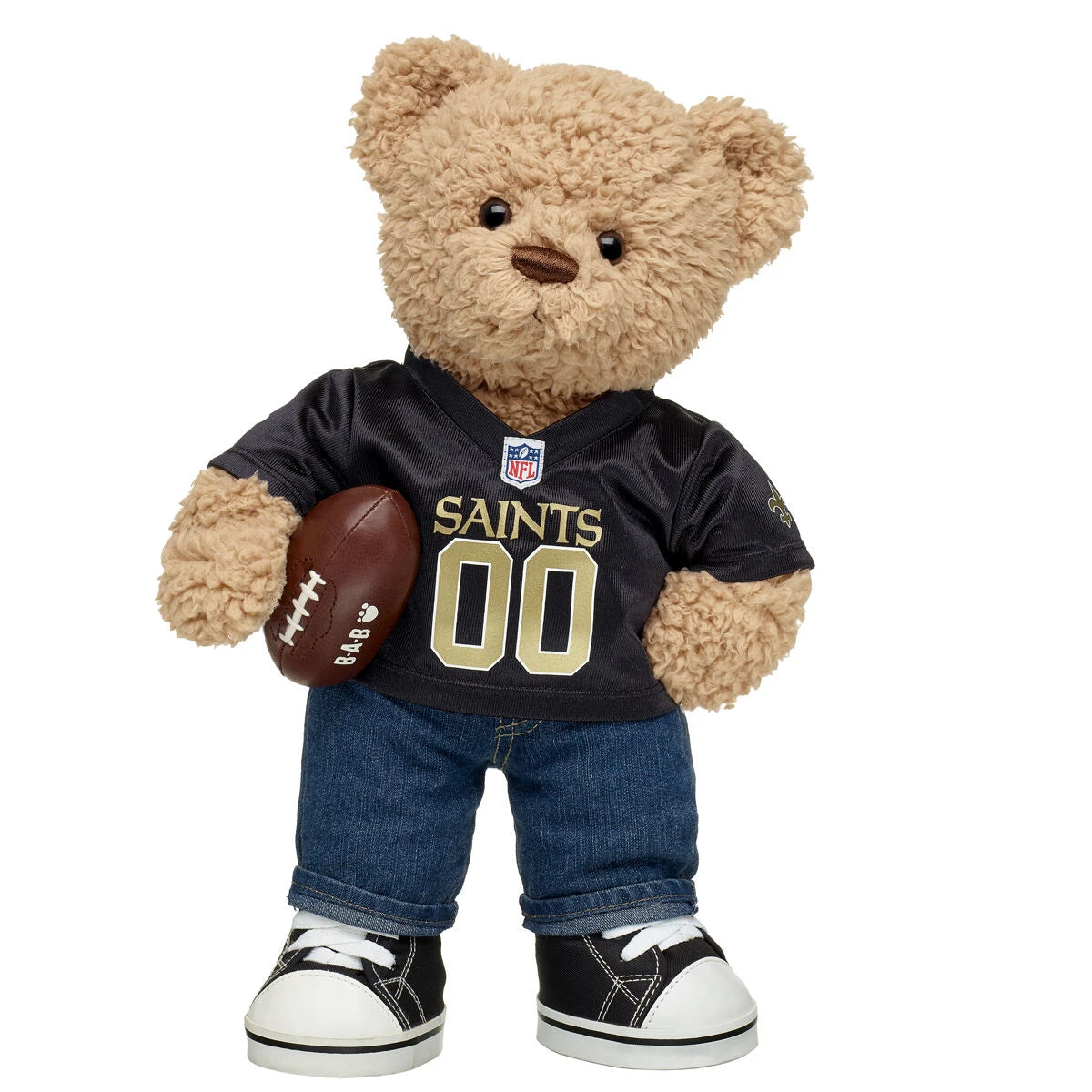 Timeless Teddy Football New Orleans Saints Gift Set | Build-A-Bear® - US 9430
