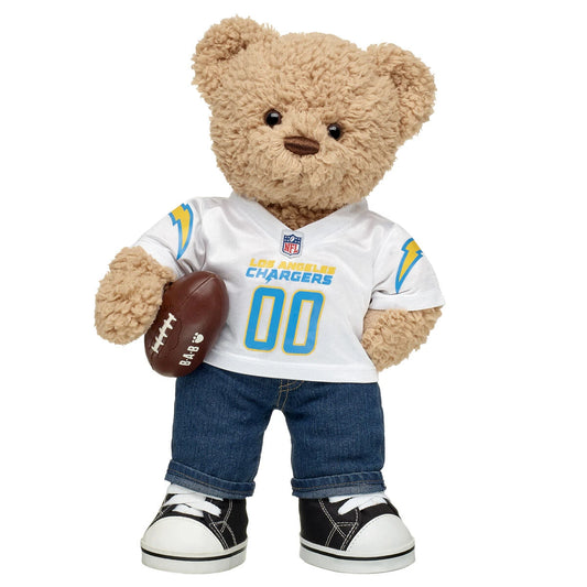 Timeless Teddy Football Los Angeles Chargers Gift Set | Build-A-Bear® - US 8459