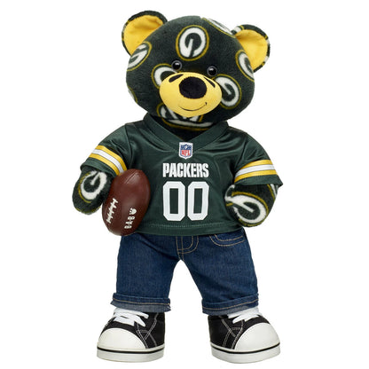 Football Bear Green Bay Packers Gift Set | Build-A-Bear® - US 7556
