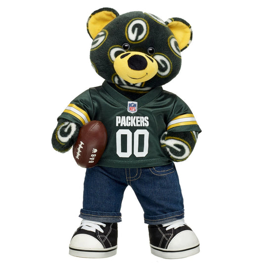 Football Bear Green Bay Packers Gift Set | Build-A-Bear® - US 7556