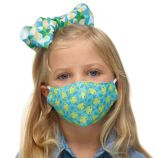 Child-Size Spring Green Frog Face Mask | Build-A-Bear® - US 4266