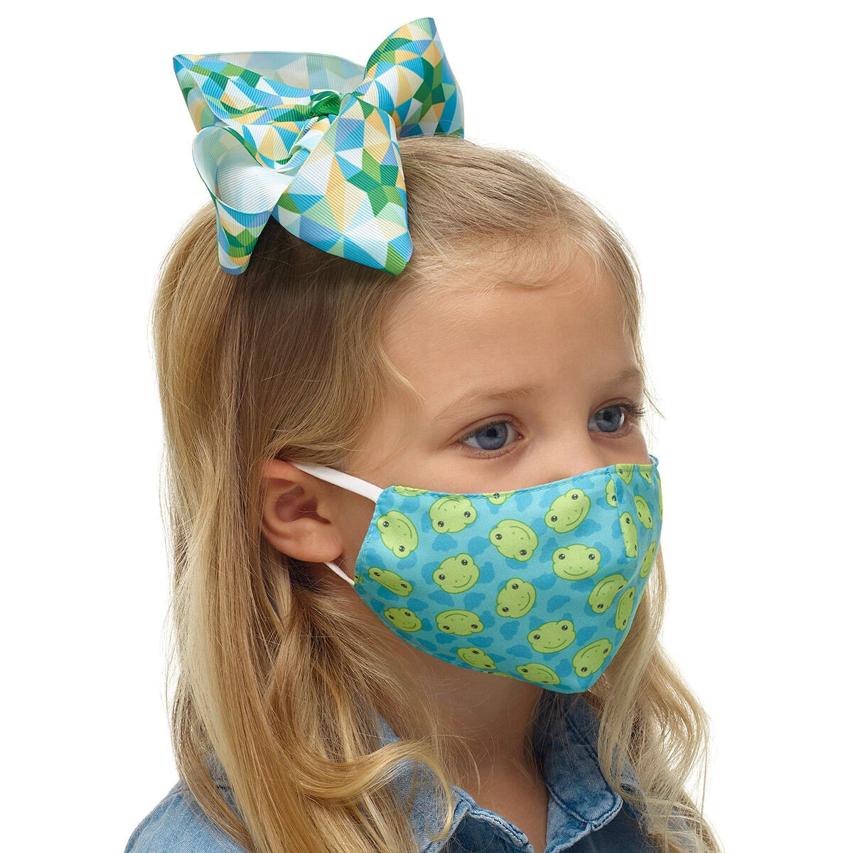 Child-Size Spring Green Frog Face Mask | Build-A-Bear® - US 4266