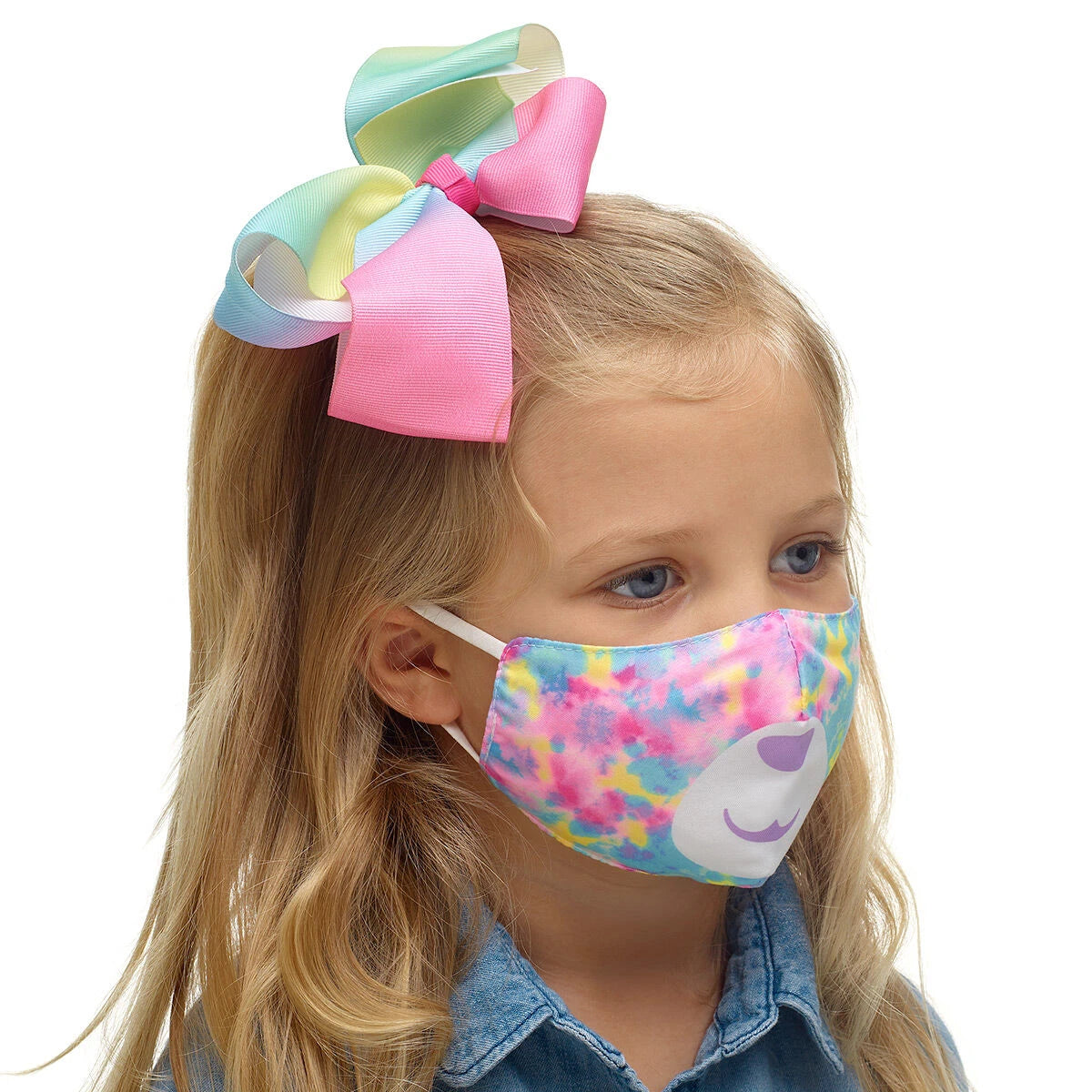 Child-Size Tie-Dye Bear Face Mask | Build-A-Bear® - US 7190