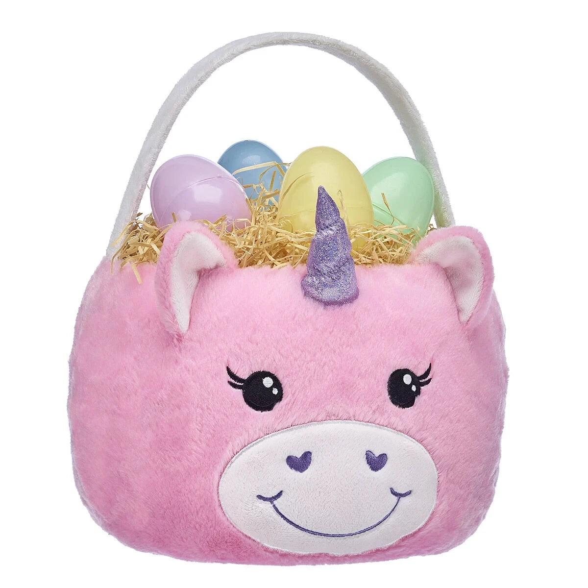 Pink Unicorn Basket for Stuffed Animals | Build-A-Bear® - US 8205