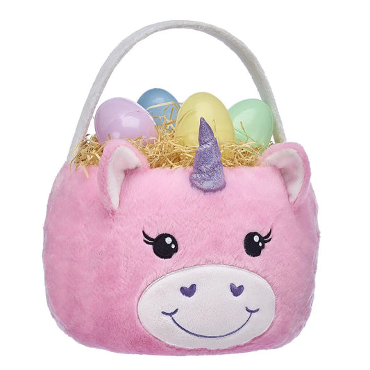 Pink Unicorn Basket for Stuffed Animals | Build-A-Bear® - US 8205