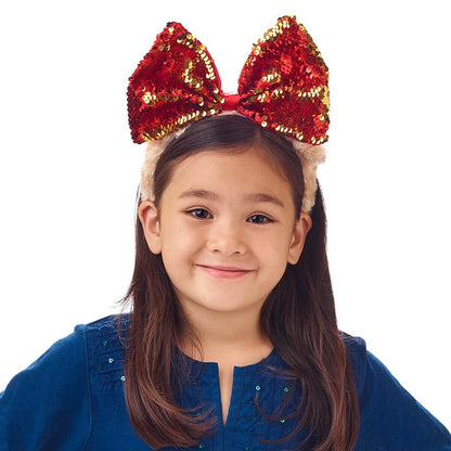 Sequin Bow Bear Headband for Kids | Build-A-Bear® - US 8362