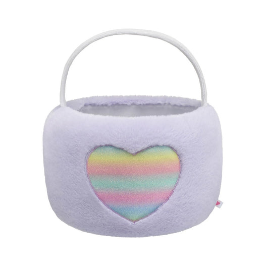 Purple Pastel Heart Easter Basket for Stuffed Animals | Build-A-Bear® - US 5418