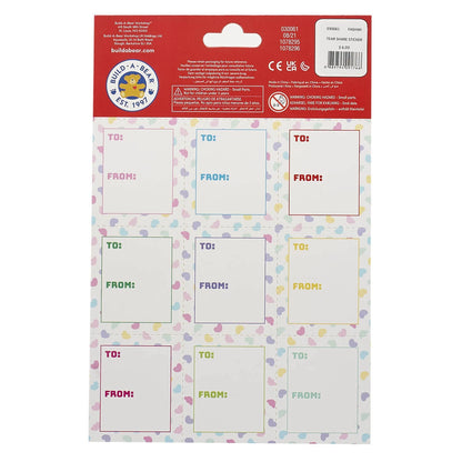Valentine's Day Tear &amp; Share Sticker Set | Build-A-Bear® - US 6397