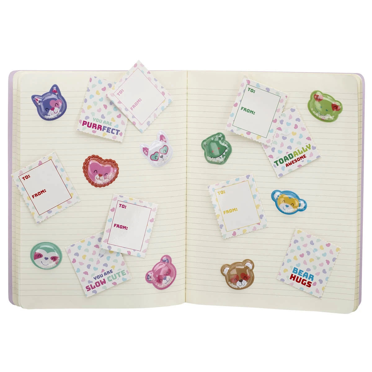 Valentine's Day Tear &amp; Share Sticker Set | Build-A-Bear® - US 6397