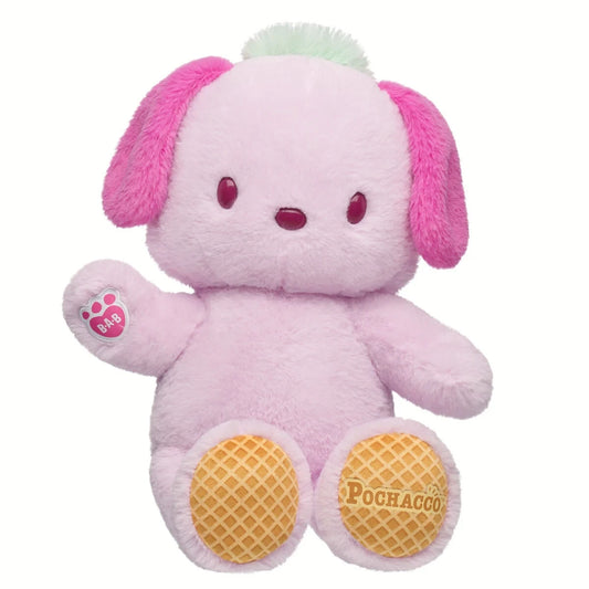 Sanrio Hello Kitty &amp; Friends Strawberry Ice Cream Pochacco Plush | Build-A-Bear - US 7996