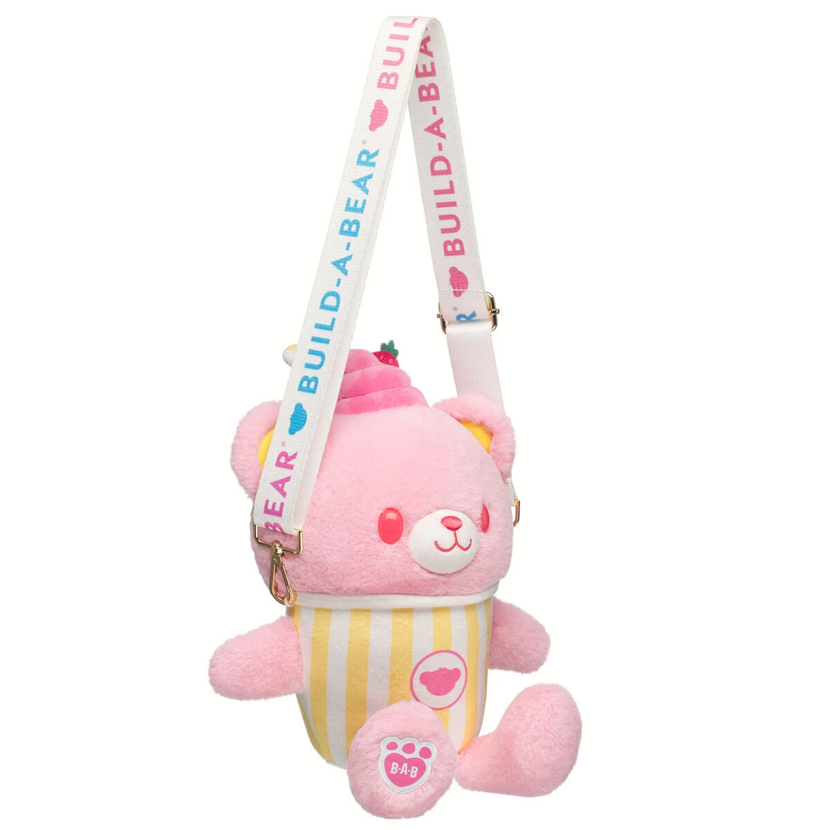 Strawberry Lemonade Bear Slushie Plushie w/ Carrying | BAB - US 9012