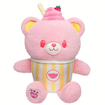 Strawberry Lemonade Bear Slushie Plushie w/ Carrying | BAB - US 9703