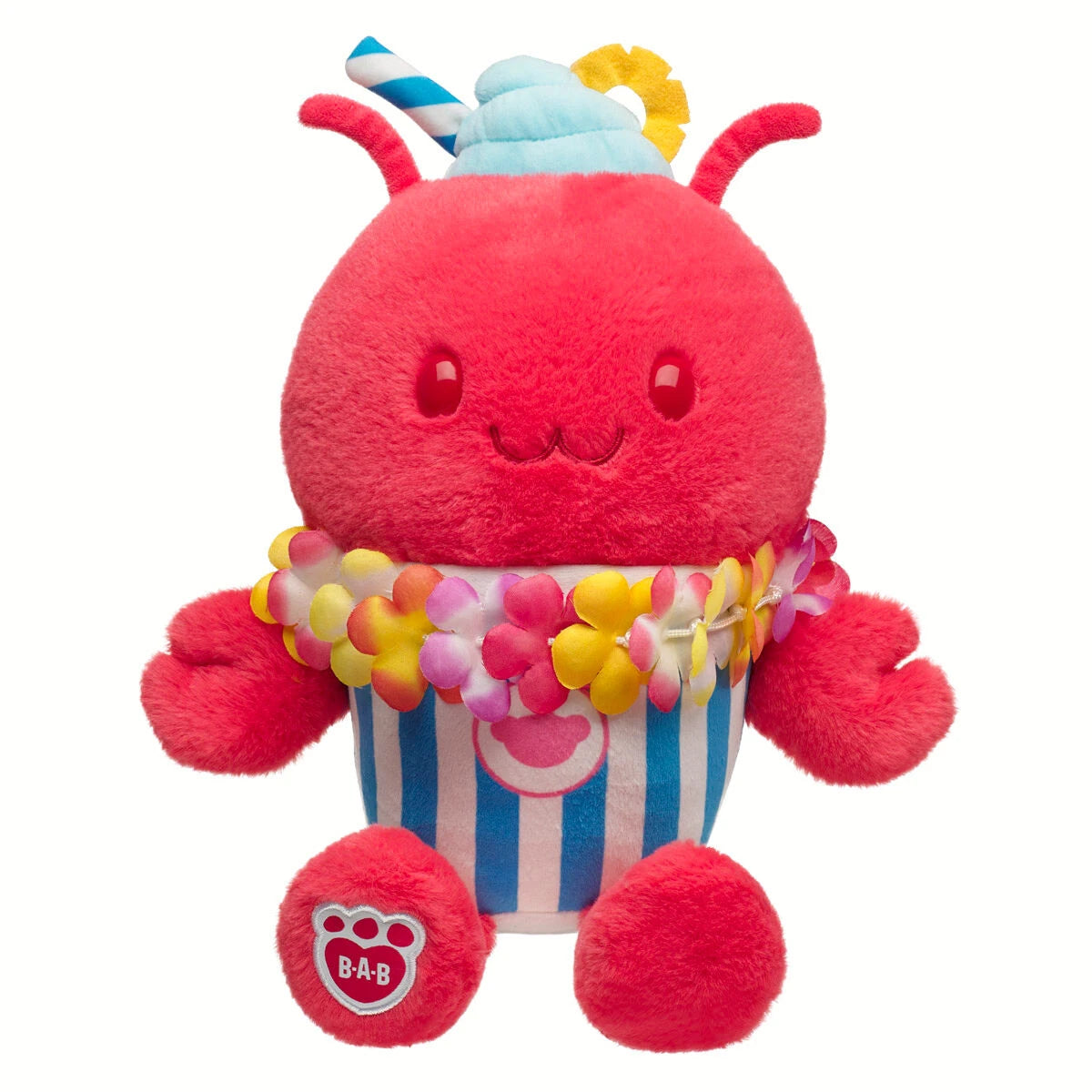 Fruit Punch Lobster Slushie Plushie w/ Lei Necklace | BAB - US 6967