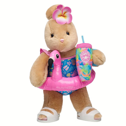 Pawlette Bunny Flamingo Floatie Gift Set | Build-A-Bear - US 2121