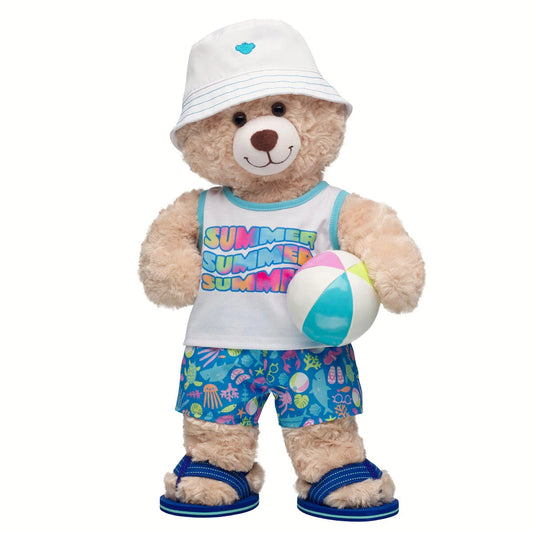 Happy Hugs Teddy Bear Summer Beach Gift Set | Build-A-Bear - US 3013