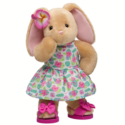 Pawlette Bunny Plush Tropical Gift Set | Build-A-Bear - US 9233