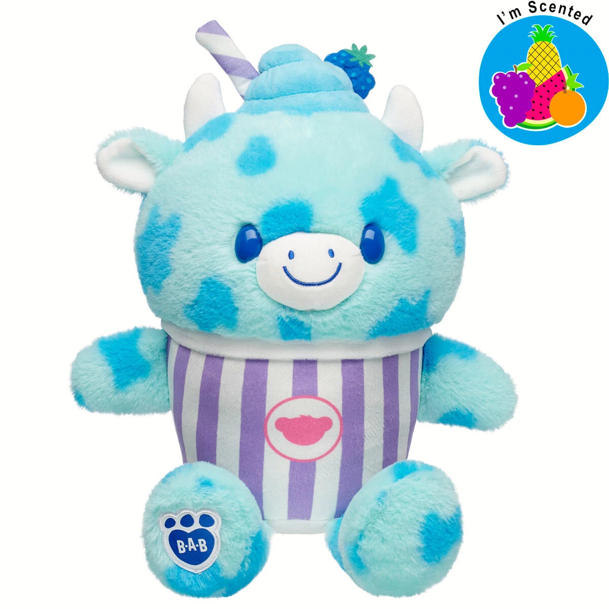 Blue Raspberry Cow Slushie Plushie Scented Gift Set | BAB - US 3470