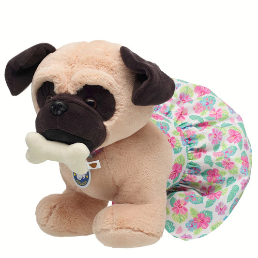 Promise Pets Pug Tropical Gift Set with Bone | Build-A-Bear - US 4116