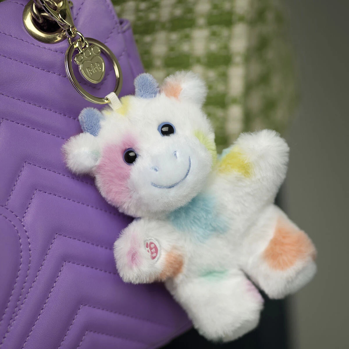 Colorful Splatter Cow Plush Bag Charm | Build-A-Bear - US 4743
