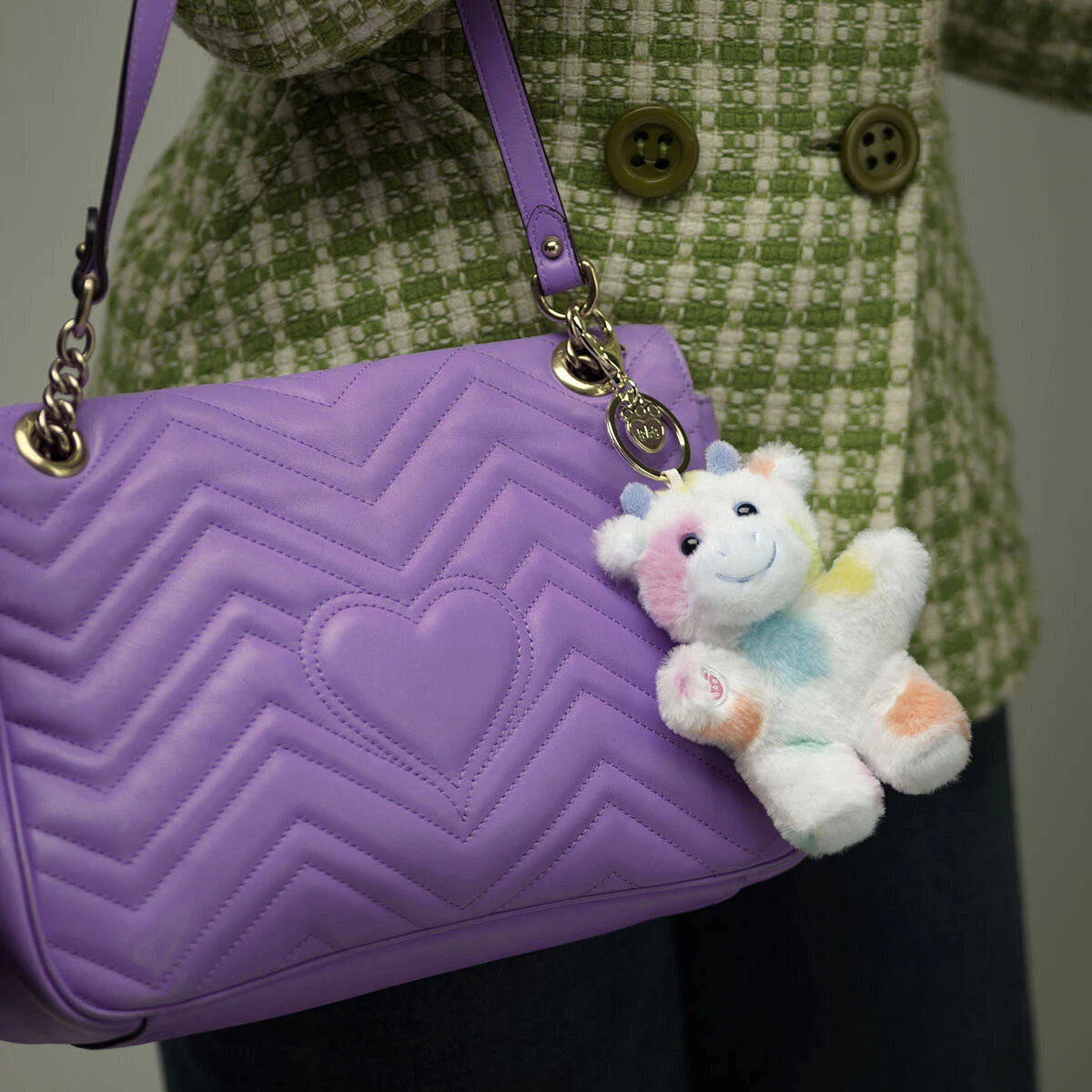 Colorful Splatter Cow Plush Bag Charm | Build-A-Bear - US 4743