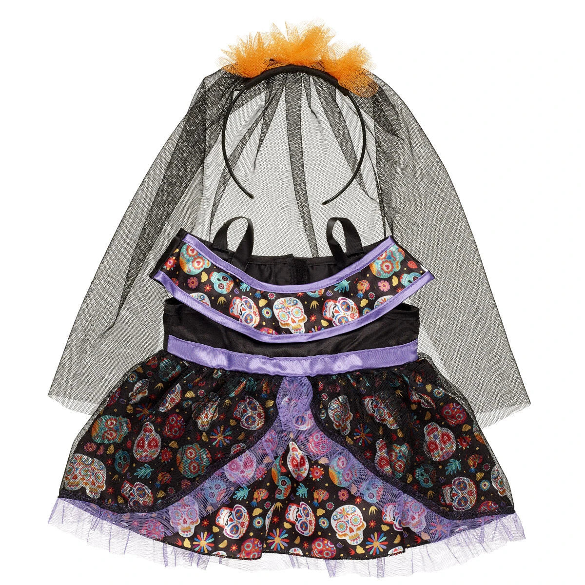 Día de los Muertos Cat Plush Dress Gift Set | Build-A-Bear® - US 8844