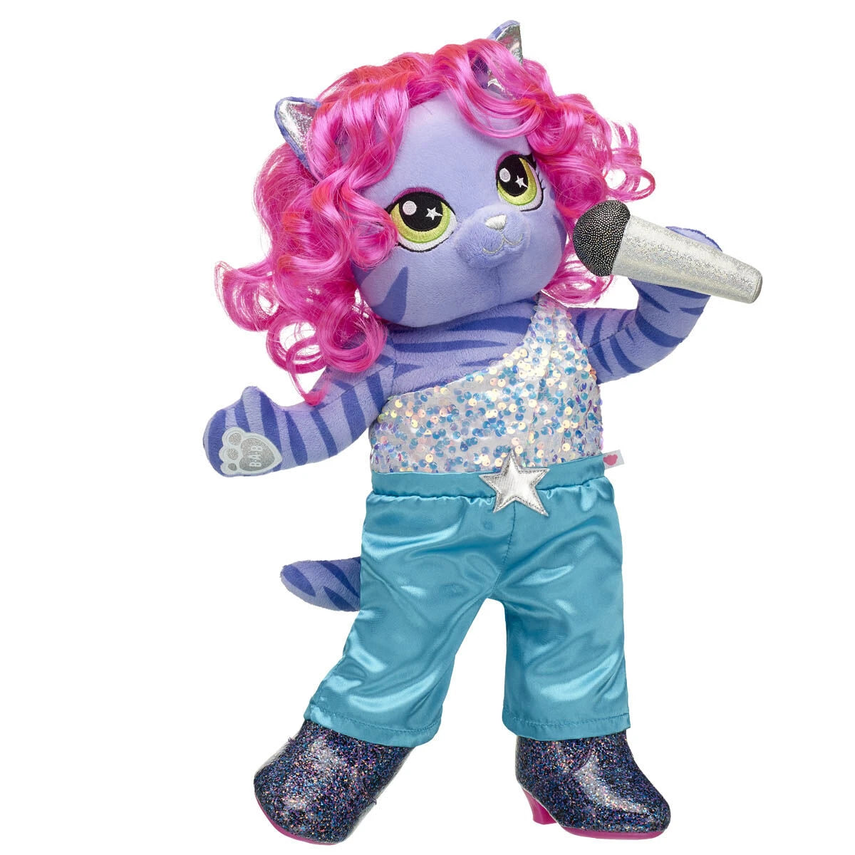 Honey Girls Teegan Tiger Pink Hair Plush Toy Gift Set - US 2125