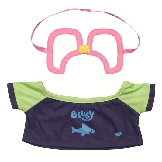 Bluey Swim Shirt &amp; Goggle Set | Build-A-Bear - US 7071